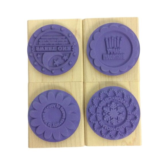 Stampin Up Stamps Lot Of 4 Sets Floral Occasions Two-Step Crafting Card Making - Picture 6 of 10